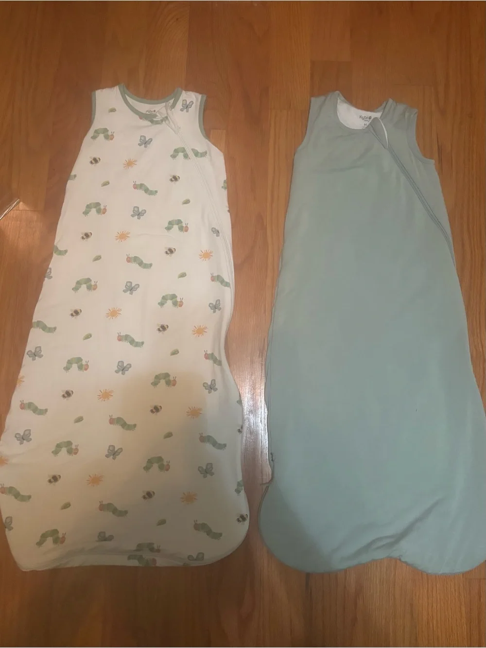 #KyteBABY Med Sleep Sacks Very Hungry Caterpillar (0.5 TOG) and Fog (1.0 T0G)